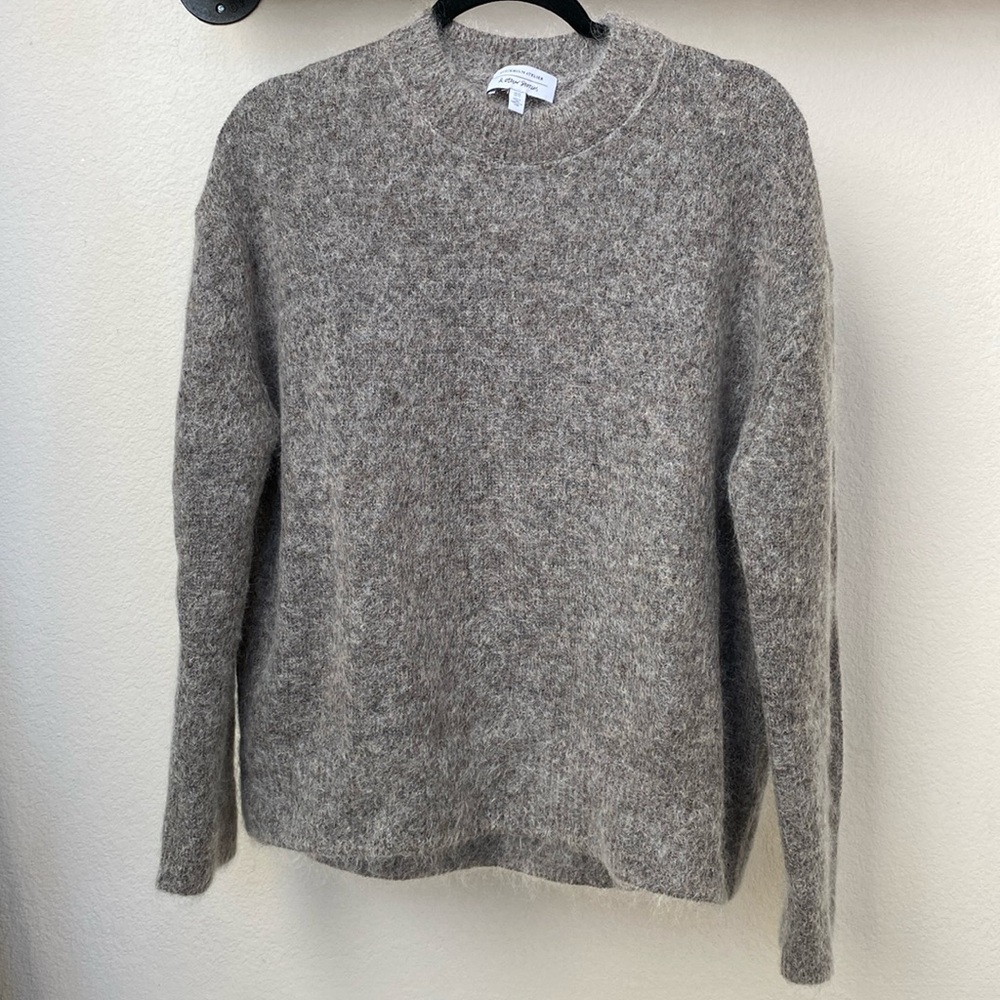 & Other Stories Oversized Grey Mohair Sweater
